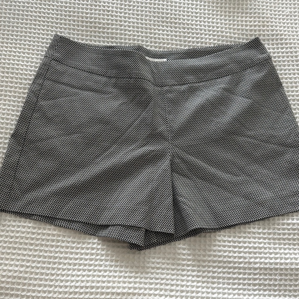 Black and White Shorts with Tailored Look